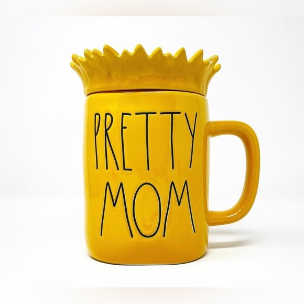 NEW Rae Dunn Pretty Mom Mug with Sunflower Topper Lid - Picture 2 of 4